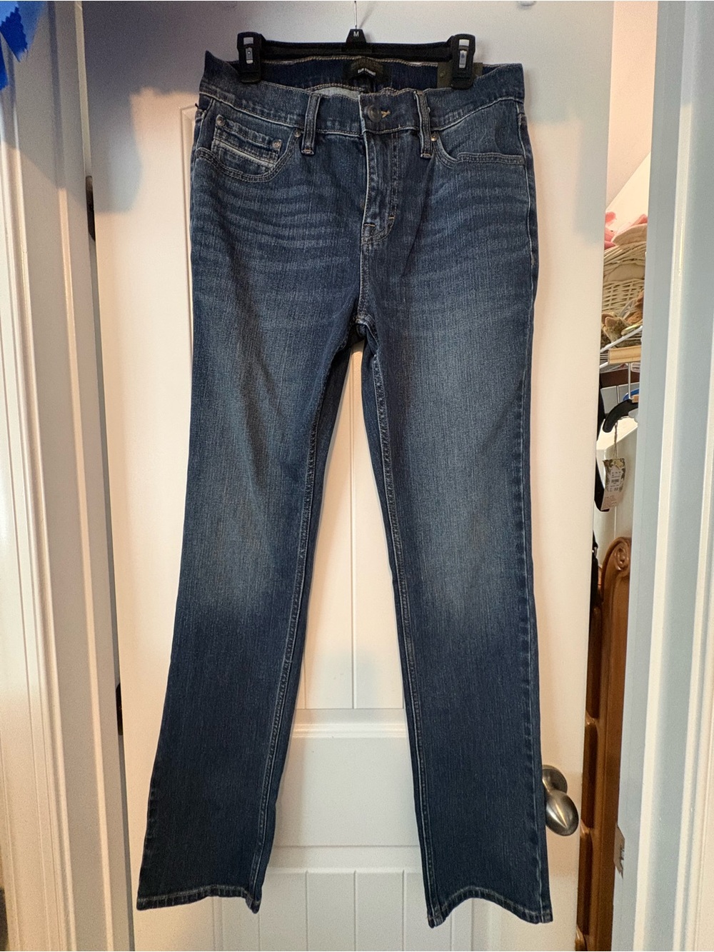Men's Boot-Cut Jeans in Classic Dark Blue Wash from BootBarn